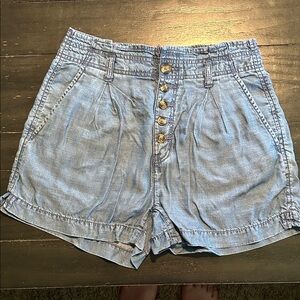 American Eagle Outfitters High Waist Blue Shorts
